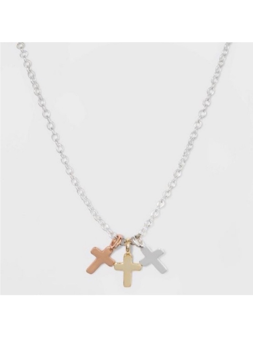 18k gold plated Cross necklace new